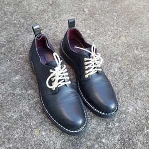Rag & Bone Black leather Milo Oxfords size  38.5
